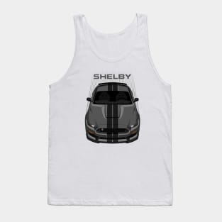 Ford Mustang Shelby GT350 2015 - 2020 - Magnetic Grey - Black Stripes Tank Top